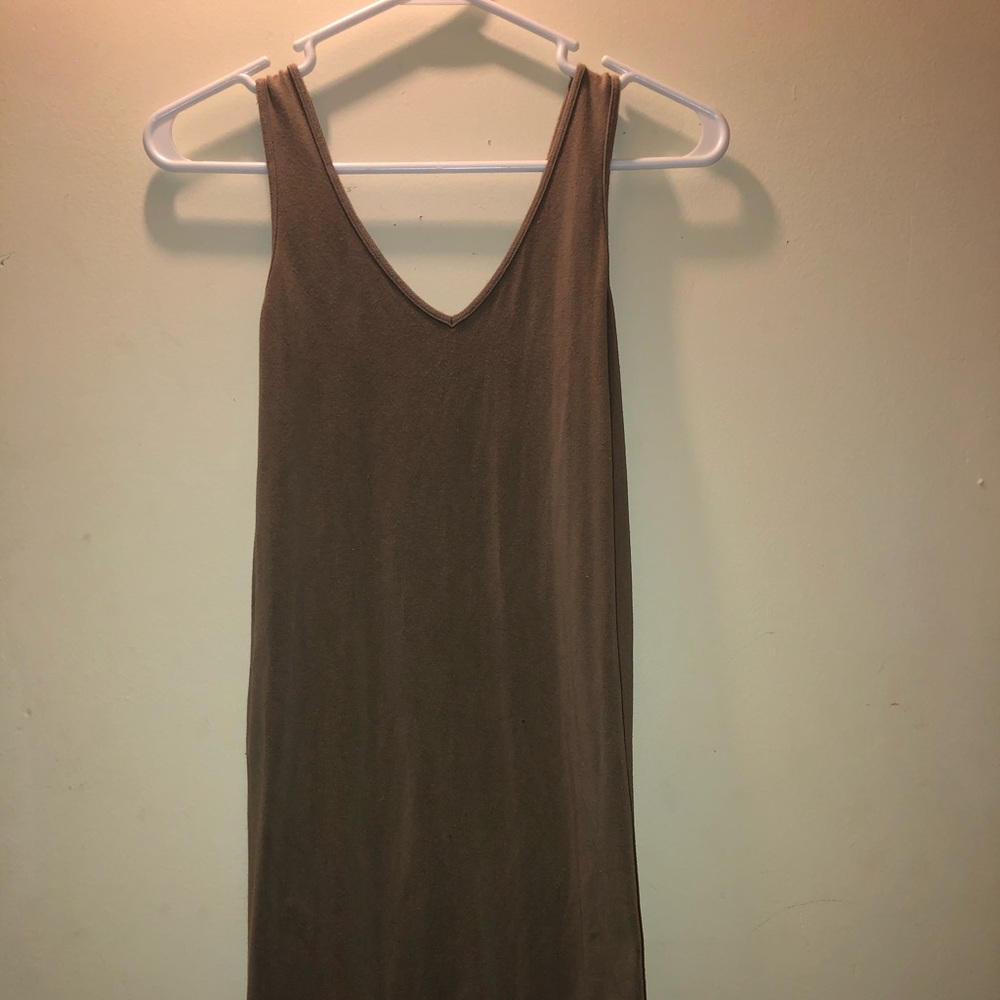 Beige mini dress